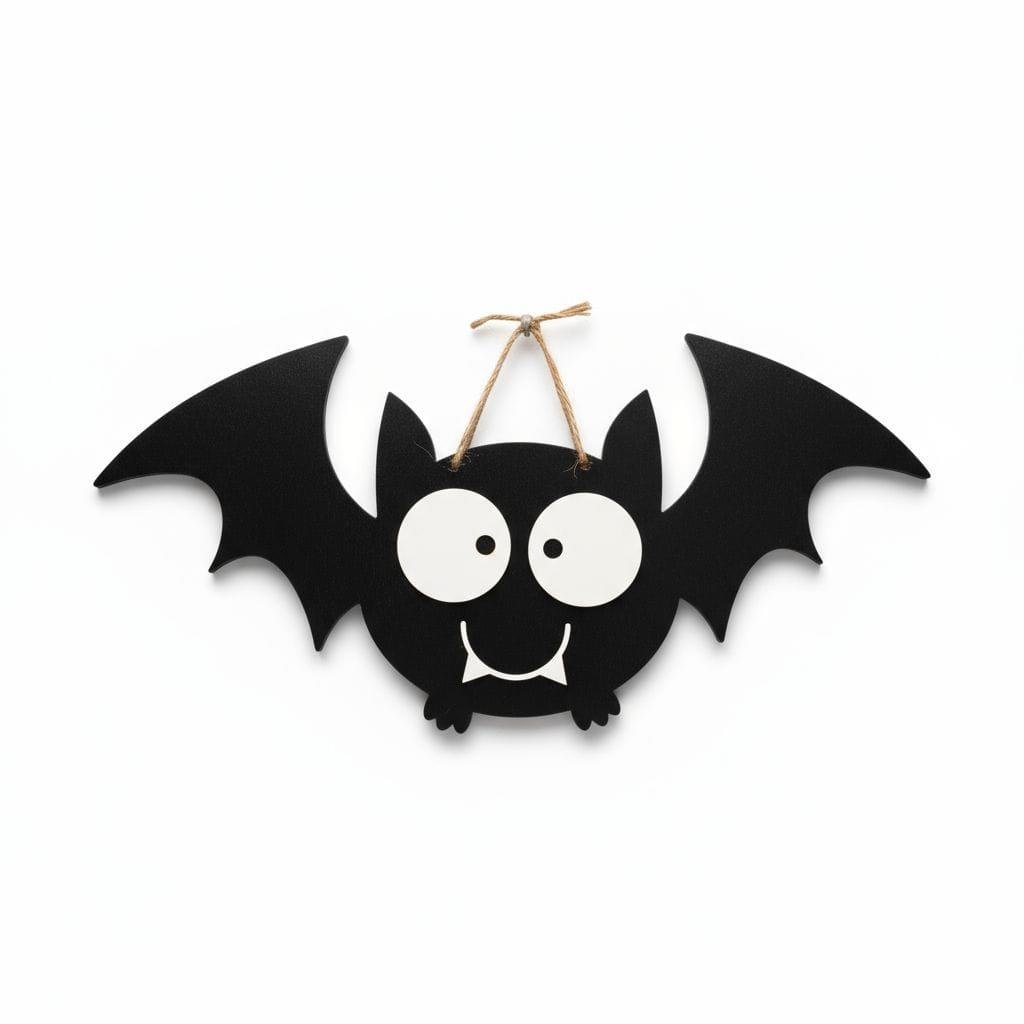 Halloween Temalı Sevimli Yarasa Duvar-Kapı Dekoru