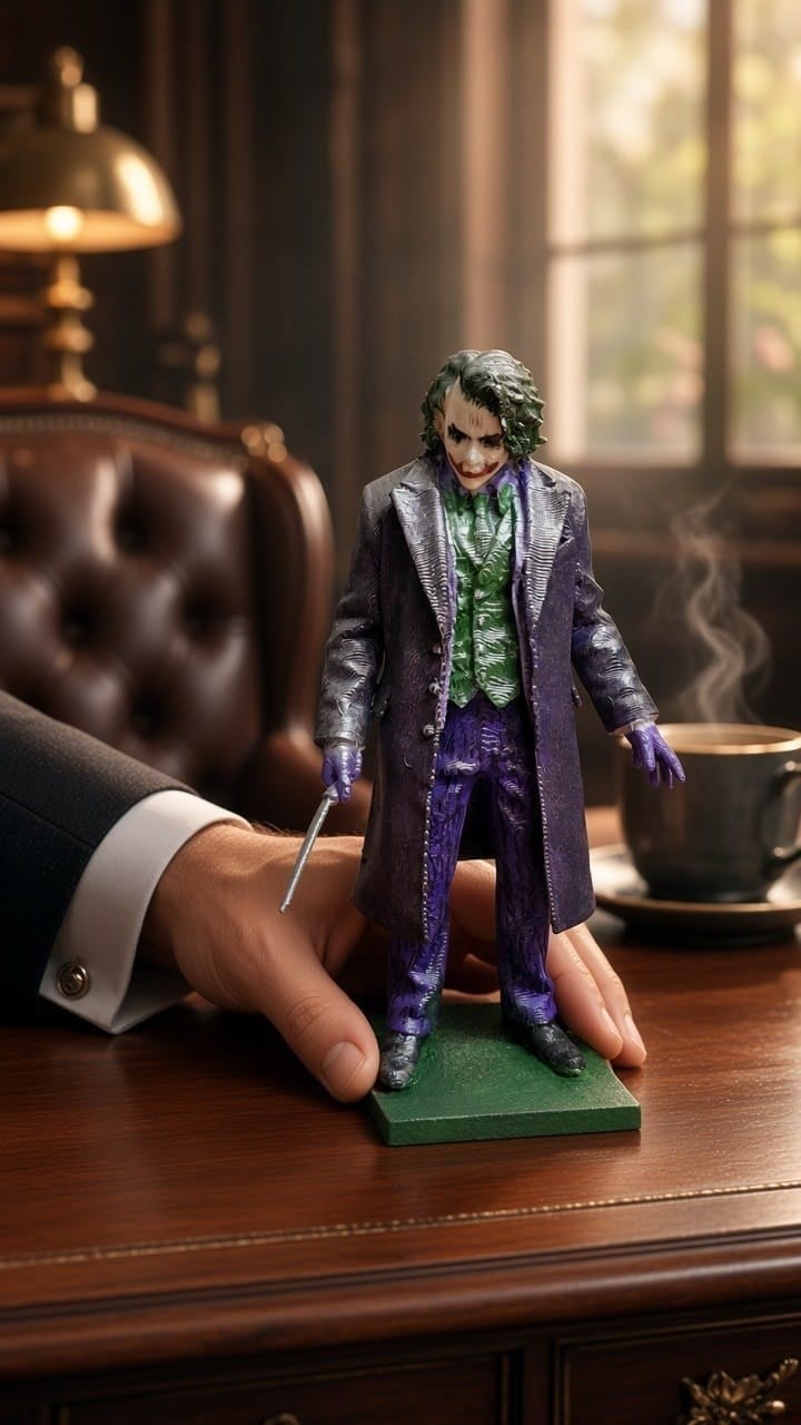 Joker 3D karakter - 15 cm
