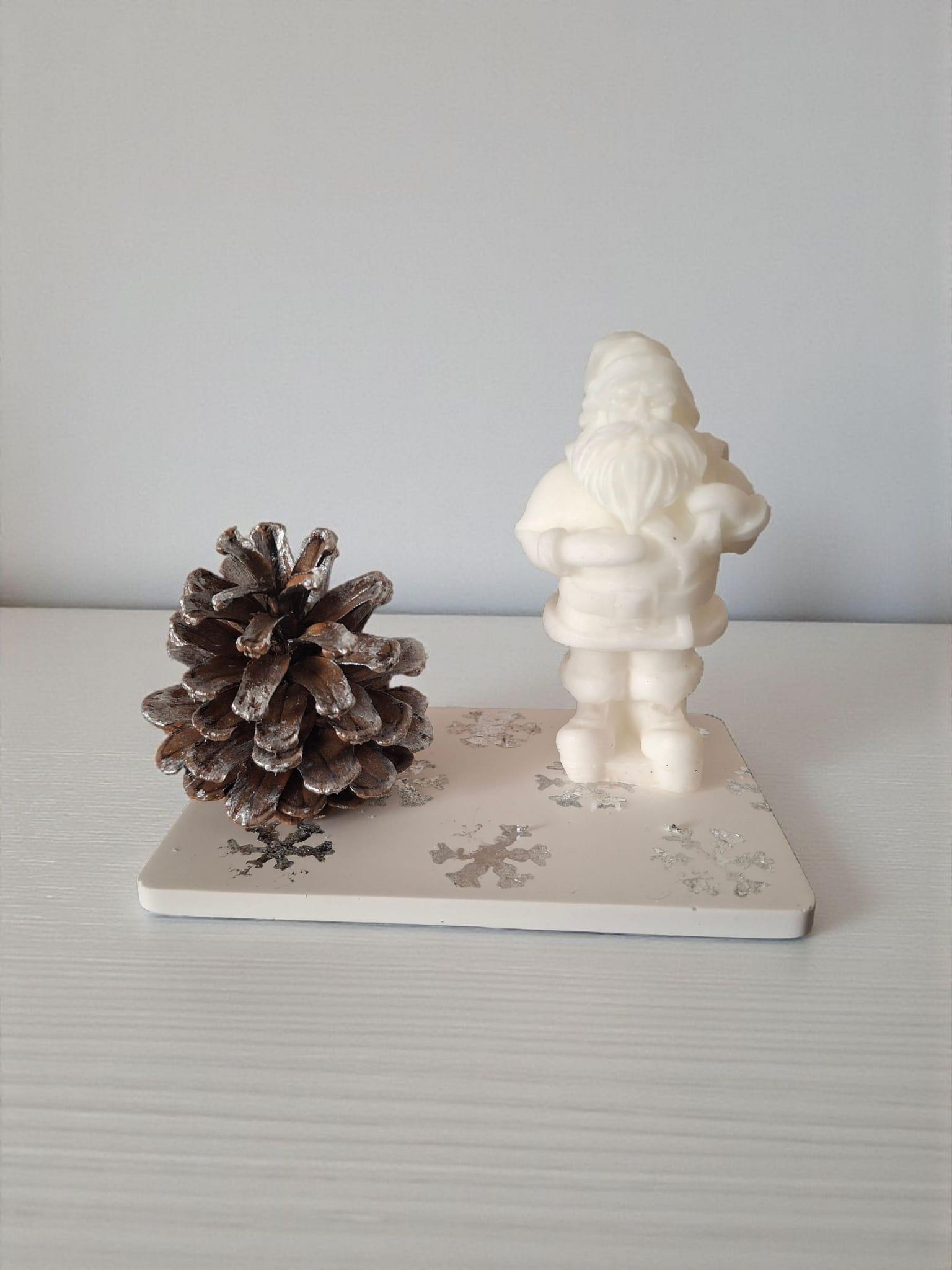 NOEL BABA MUM, SERAMİK TABLALI