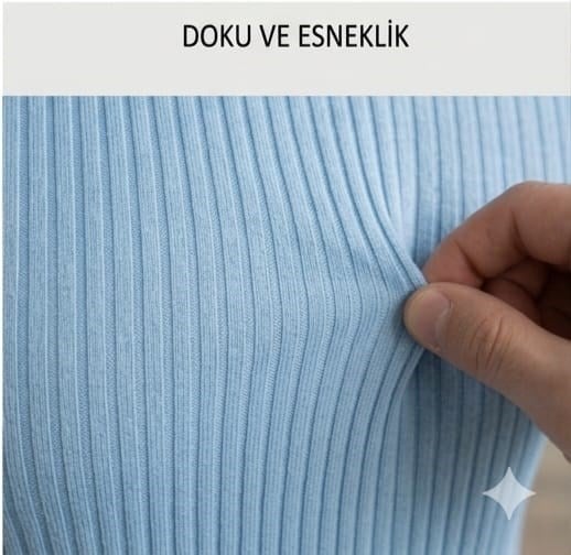 Slim Fit Fitilli Erkek Penye Açık Mavi Small Beden