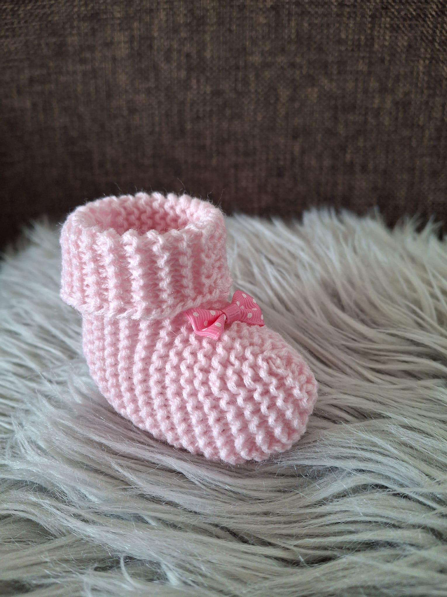 Triko Bebek Patik Pembe