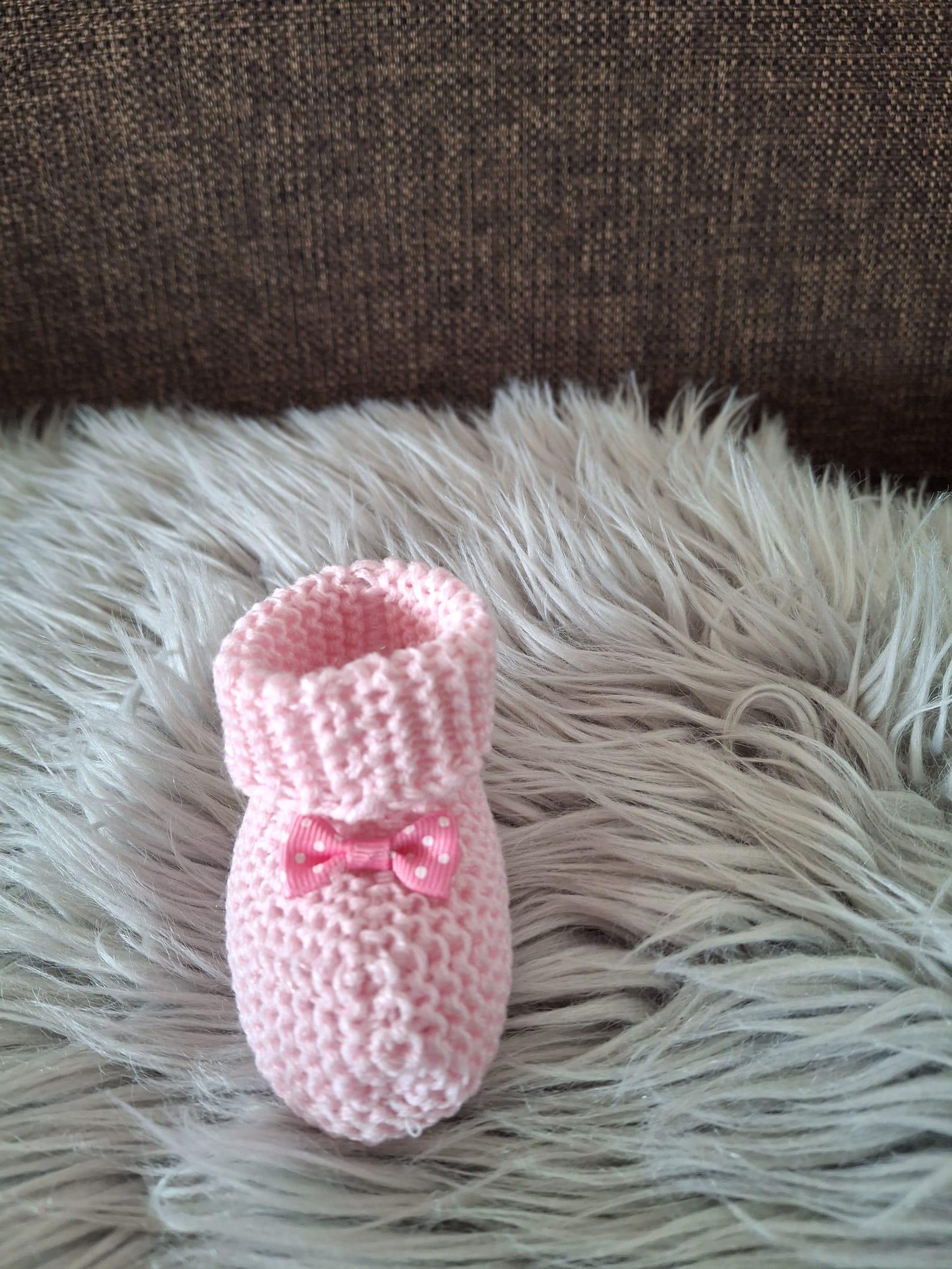 Triko Bebek Patik Pembe