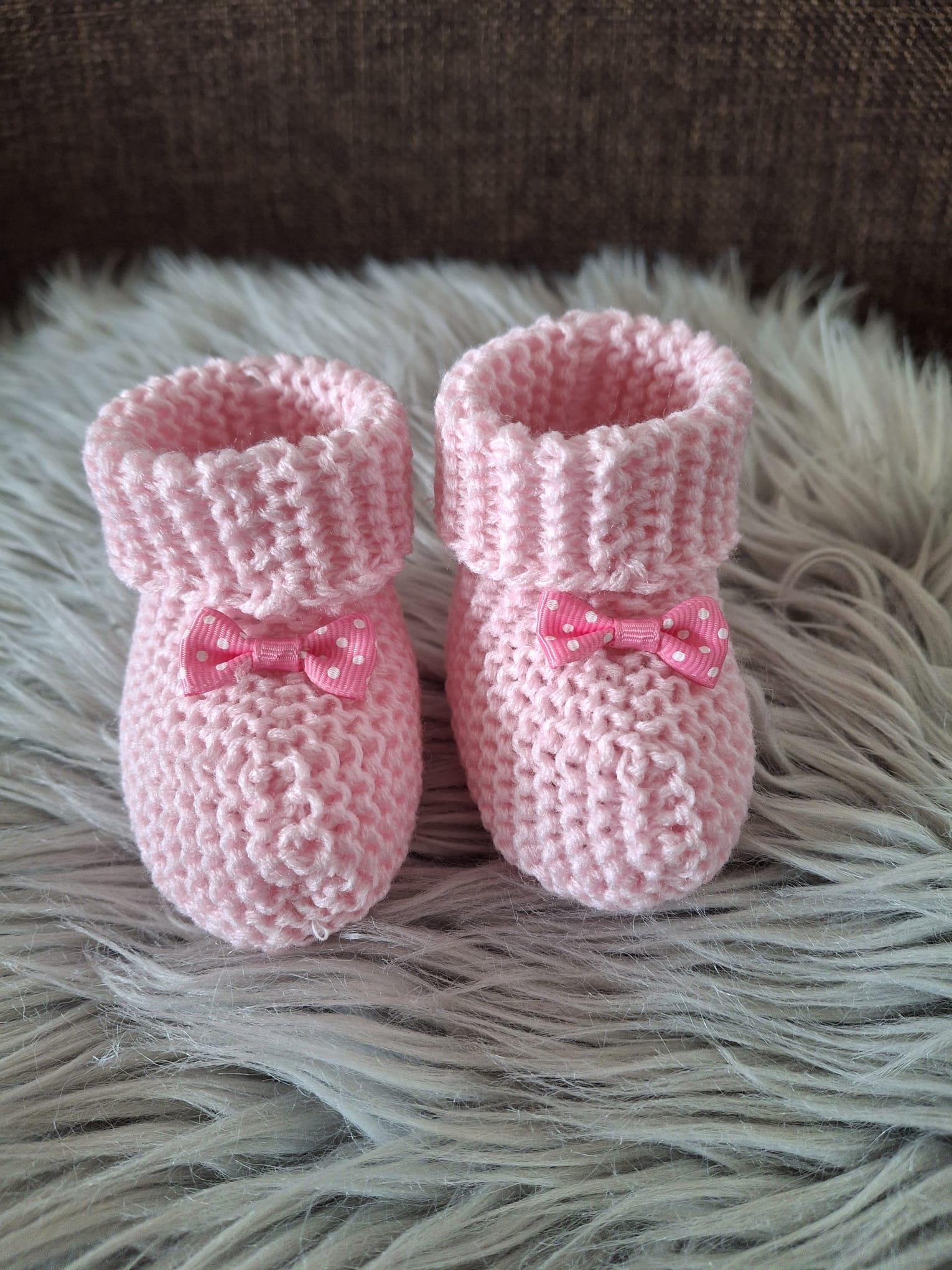 Triko Bebek Patik Pembe
