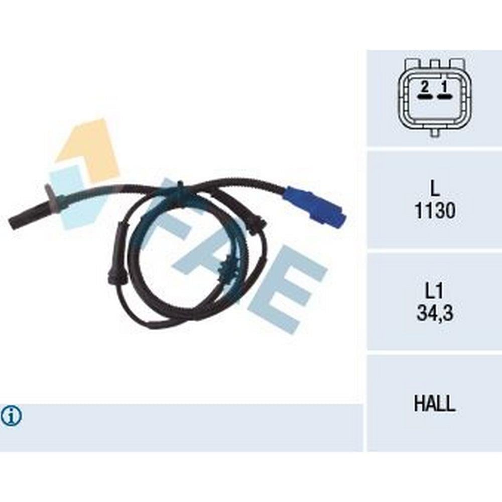 ABS HIZ SENSORU ON SOL / SAG C2 C3 C3 II C3 PLURIEL P1007 02 / 02>
