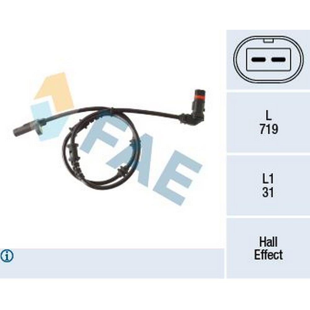ABS SENSORU ON 4-matic C-CLASS W203 02>07 S203 02>07