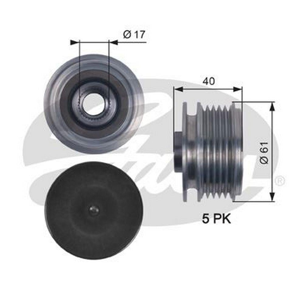 ALTERNATOR GERGI RULMANI ACCENT ERA BLUE ELANTRA GETZ I30 1,5 1,6 CRDI 2006> I20 1,4 CRDI 2008> KIA