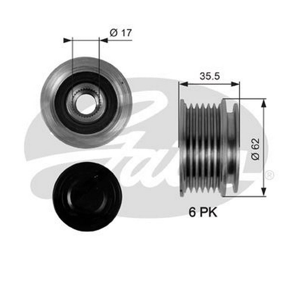 ALTERNATOR KASNAGI BOSCH TIP 6 KANAL GOLF VI JETTA PASSAT TOURAN CRAFTER T5 1,4 1,6 1,9 2,0 TSI TDI