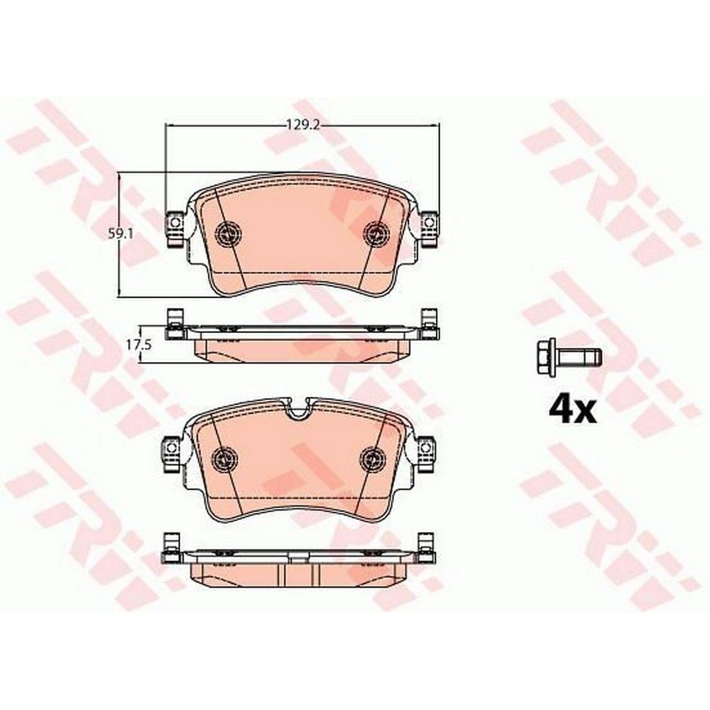 ARKA FREN BALATASI AUDI A4 1.4 TFSI 15>