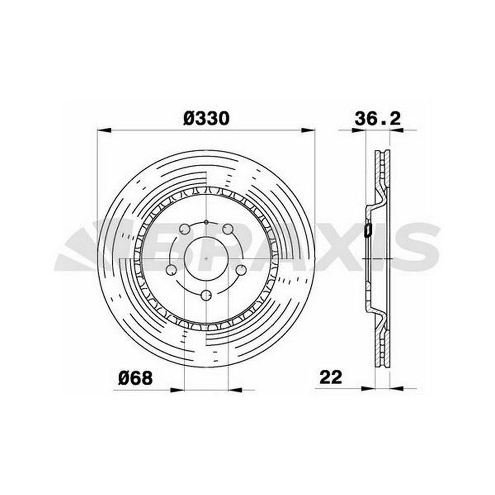 ARKA FREN DISK AYNASI AUDI A4 A5 A6 A7 A8 Q5 PORSCHE MACAN 08>