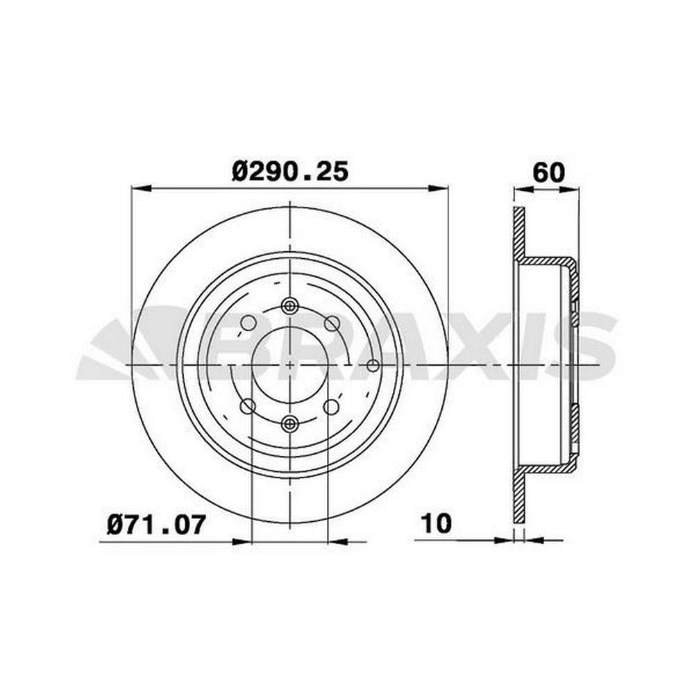 ARKA FREN DISK AYNASI P406 1.6 1.8 16V 1.9 1.9TD 2.0 16V 2.0T 2.1TD 95> COUPE 2.0 COUPE 3.0 V6 97