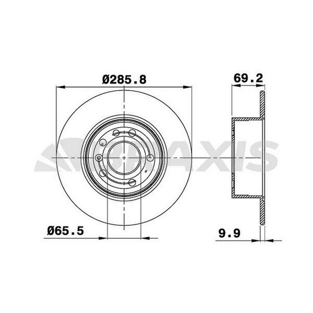 ARKA FREN DISKI (5 BIJON) VECTRA B 2.0I 16V 2.5I V6 95>