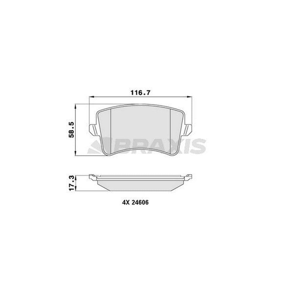 FREN BALATASI ARKA A4 08>15 A5 07> Q5 10>17 Q5 09>12