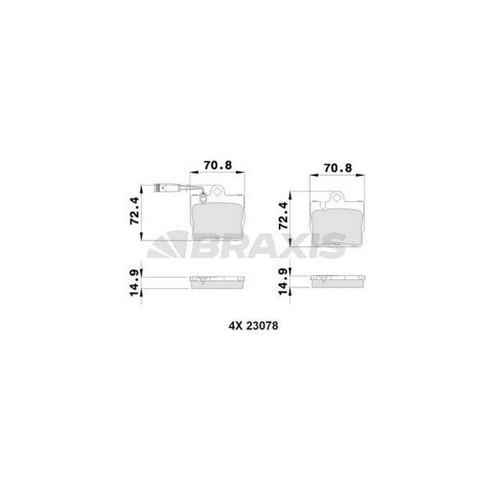 FREN BALATASI ARKA S-CLASS W220 98>05 C215 99>06