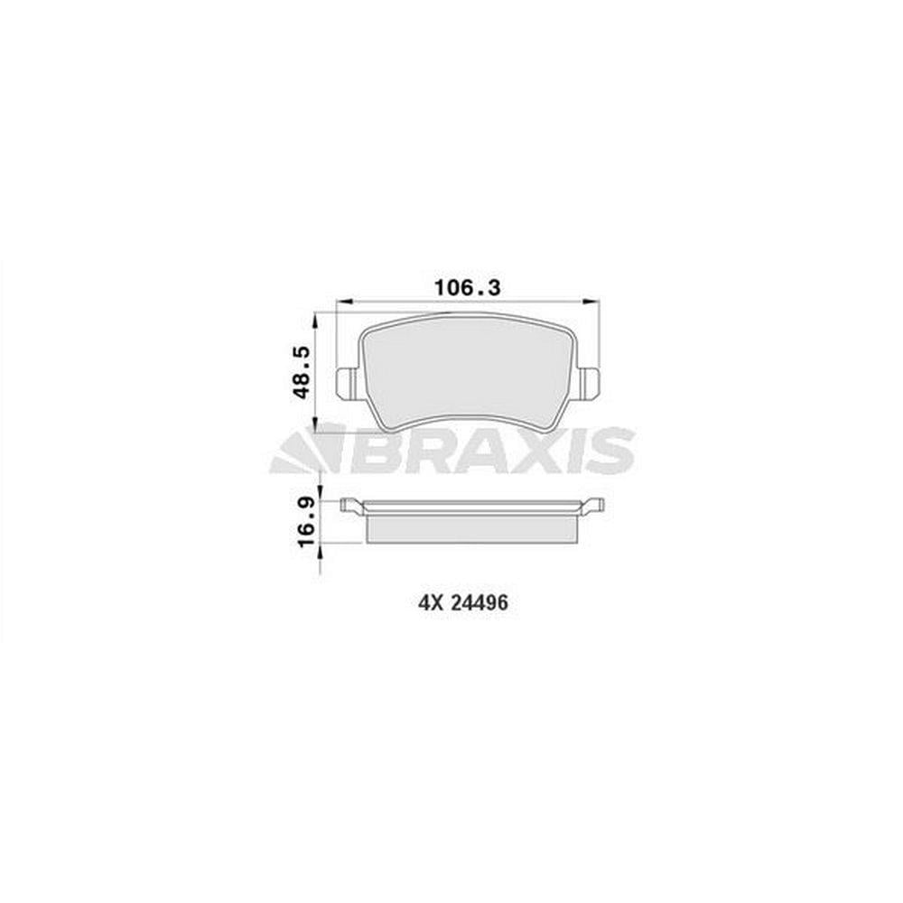 FREN BALATASI ARKA S-MAX 09> 06> GALAXY III 06> / S60 10> S80 06> V60 V70 06> XC60 08> XC70 06> / RA