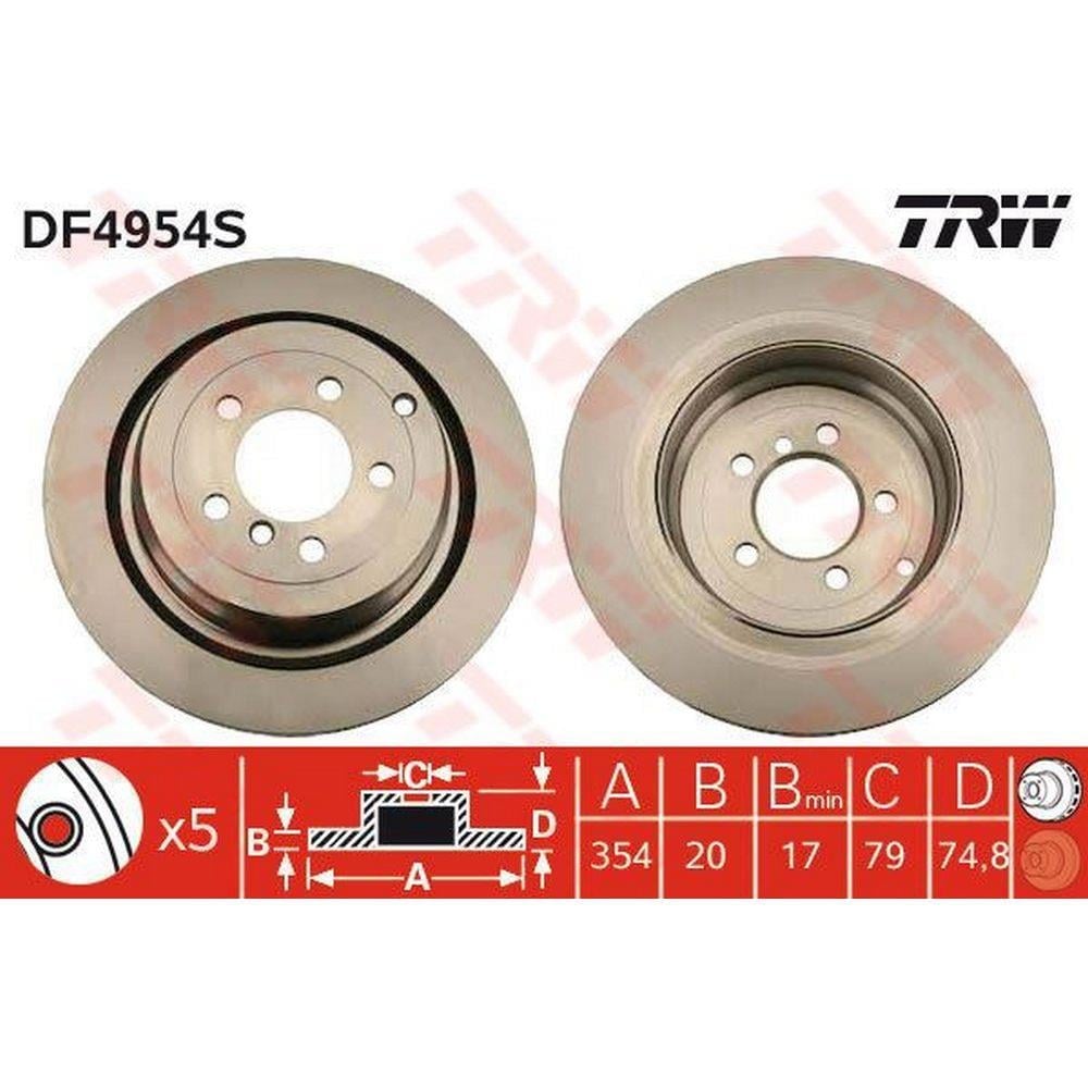 FREN DISKI ARKA RANGE ROVER 02-09 L322