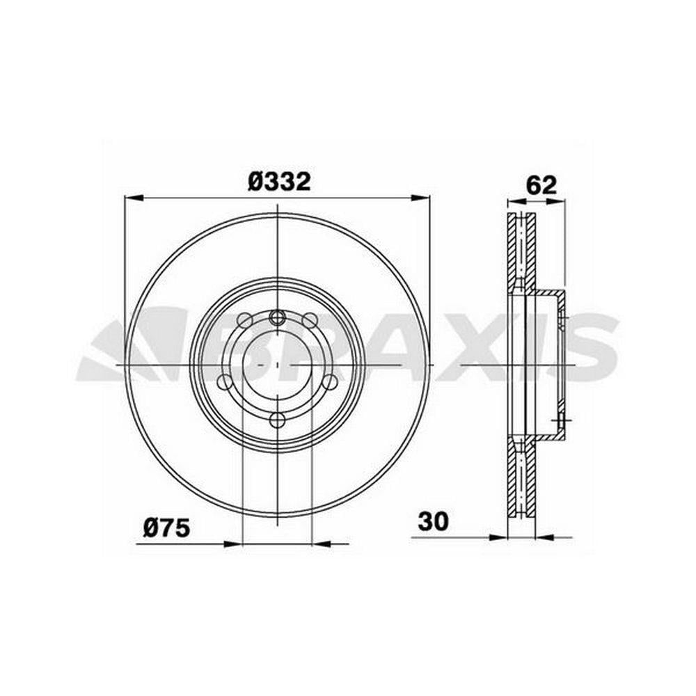 FREN DISKI ON 332mm BMW E70 F15 E71 F16