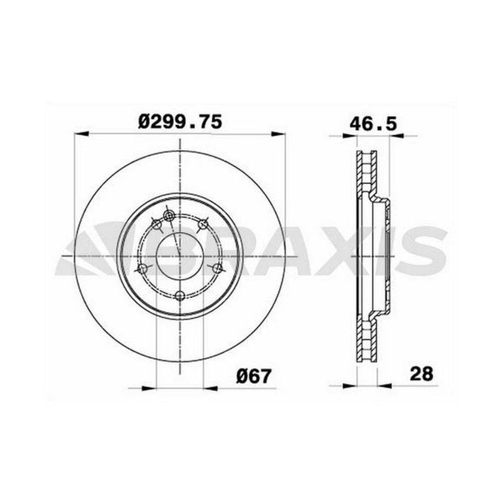 FREN DISKI ON W203 00>07 CL203 02>08 C209 02>09 W210 97>02 R170 00>04