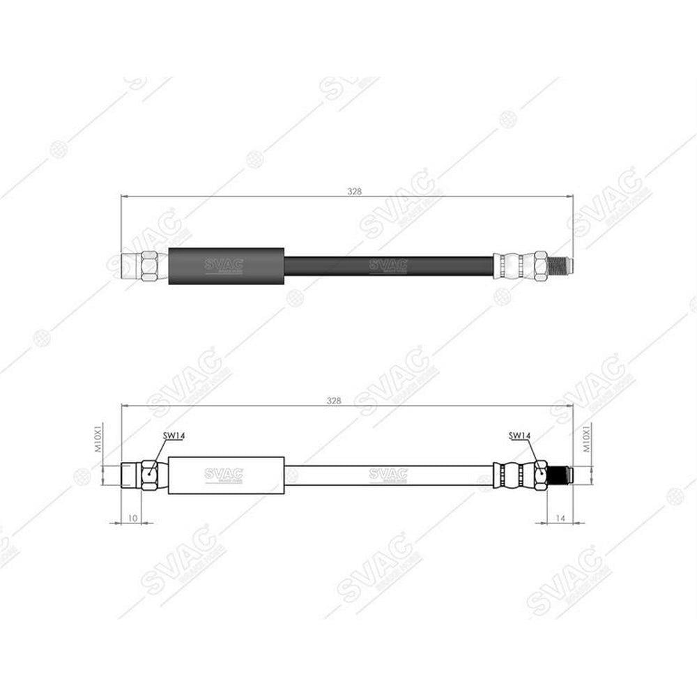 FREN HORTUMU ARKA (300mm) BMW E60 E61 E64 E65 E66 E67 03>09 E30 82>91