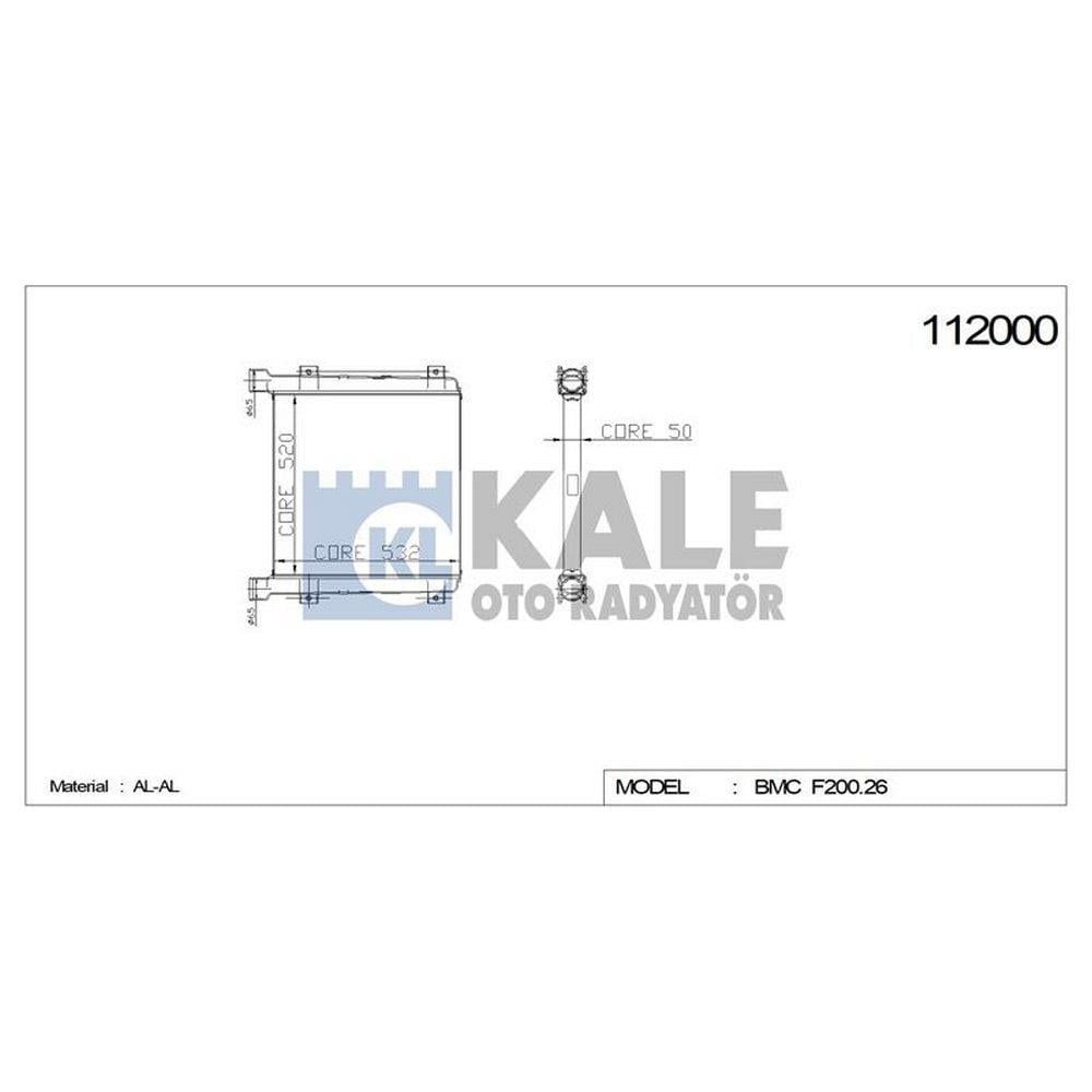 INTERCOOLER FATIH F 200,26 (AL / AL)