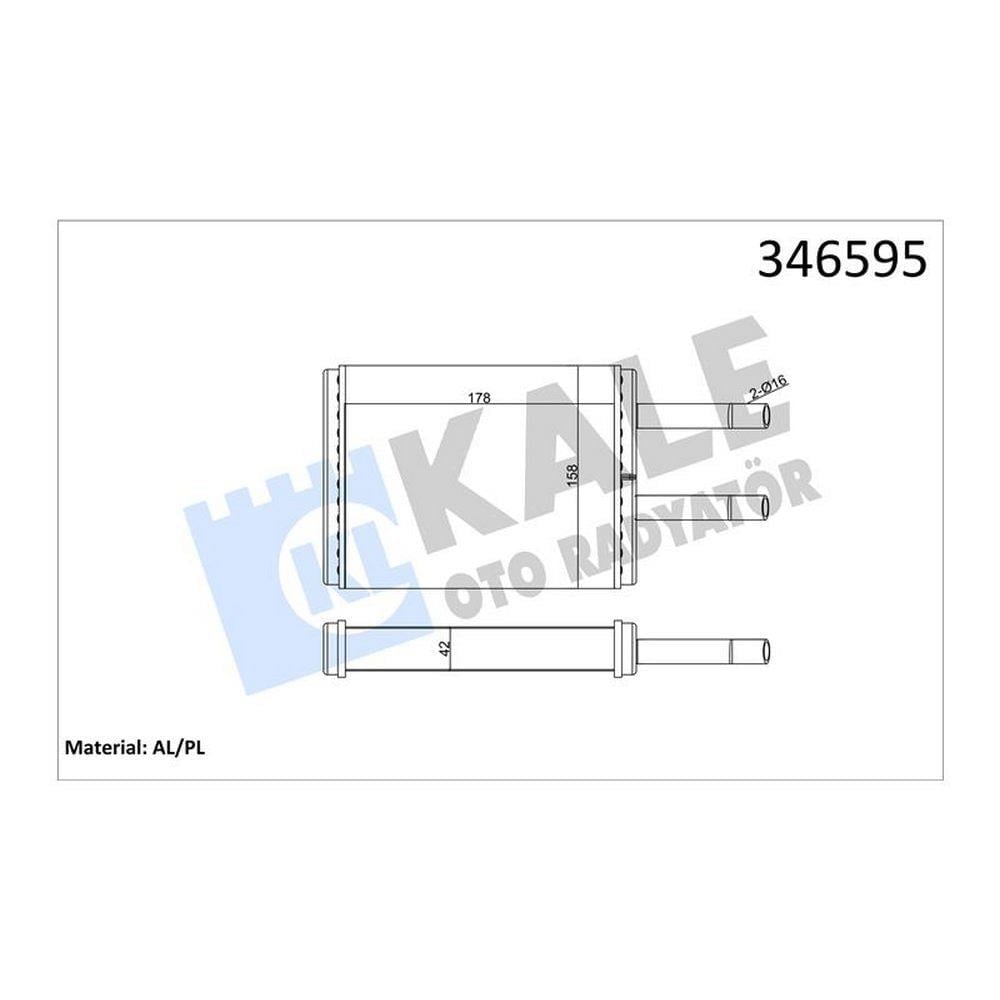 KALORIFER RADYATORU MAZDA 626 92>97