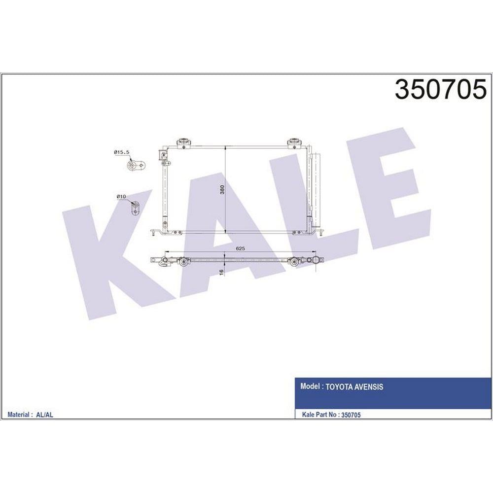 KLIMA RADYATORU AVENSIS 2.0 2.4 03> 650×390×16