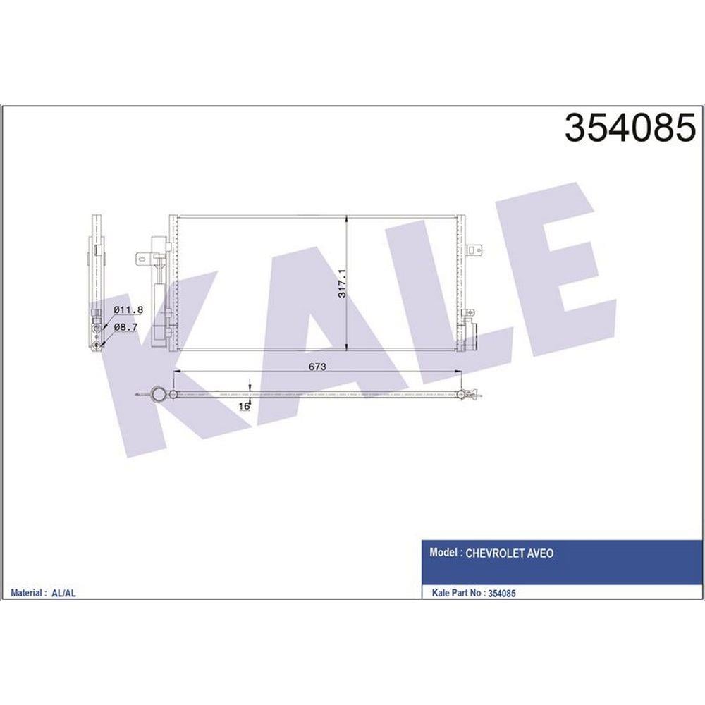 KLIMA RADYATORU AVEO T300 1,4 16V