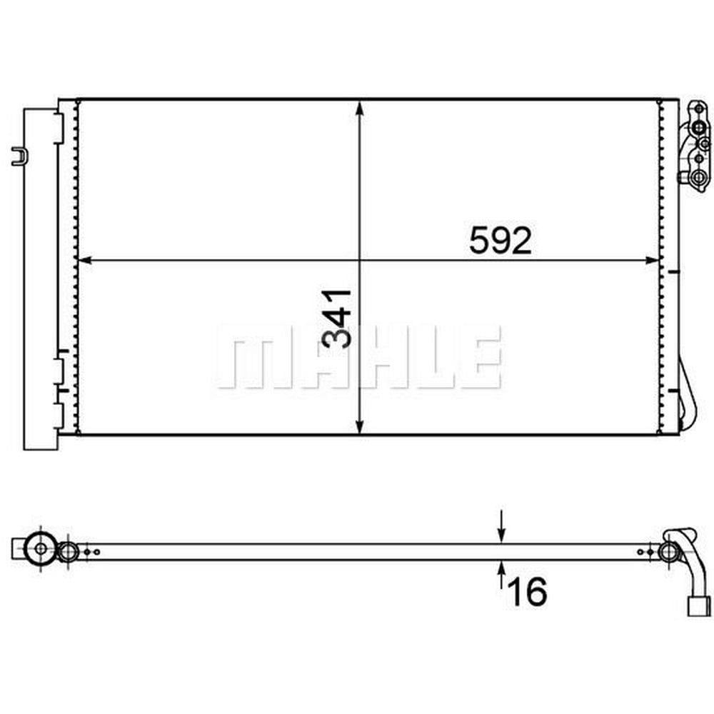 KLIMA RADYATORU  BMW E81 E82 E87 E88 E90 E91 E92 E93  X1 E84 Z4 E89 M47 N47 M57 N57 N54 N55
