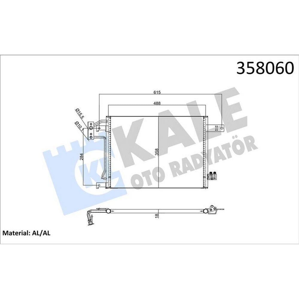 KLIMA RADYATORU (KURUTUCUSUZ) (18MM) JEEP WRANGLER III 2.8 CRD 3.0 07>