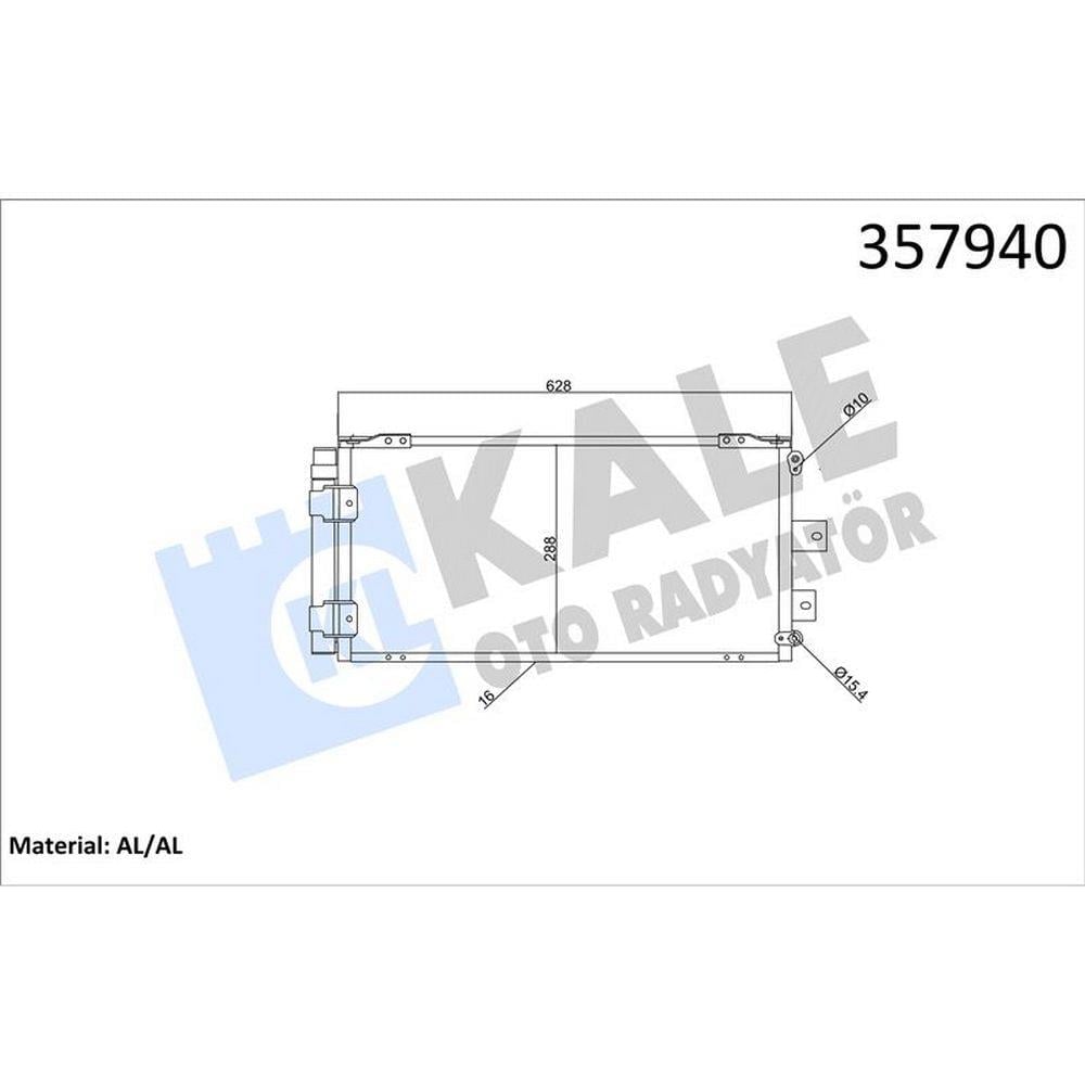 KLIMA RADYATORU TOYOTA COROLLA 1.4 1.6 1.4 1.6 16V  97-02  (KURUTUCULU)
