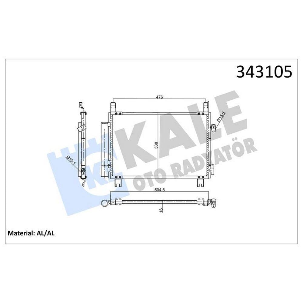 KLIMA RADYATORU TOYOTA YARIS 1.4 D4D 2005>