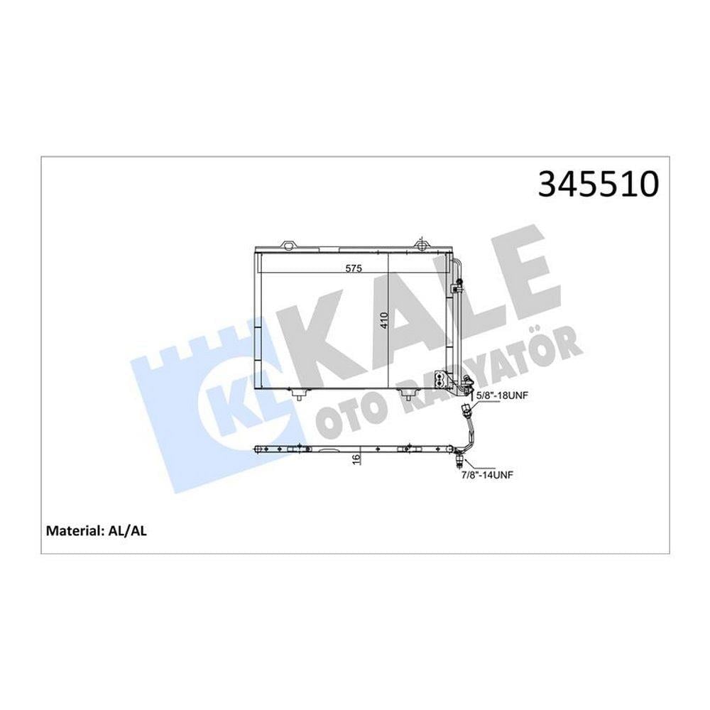 KLIMA RADYATORU W202 93>00 S202 97>00 C208 97>02 A208 98>02 W210 95>00 S210 96>00 R170 00>04