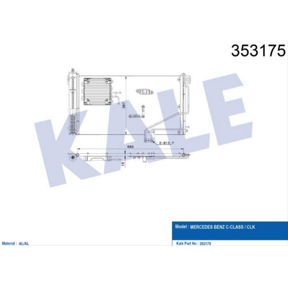 KLIMA RADYATORU W203 00>07 CL203 02>08 S203 01>07 C209 02>09 R230 06>12