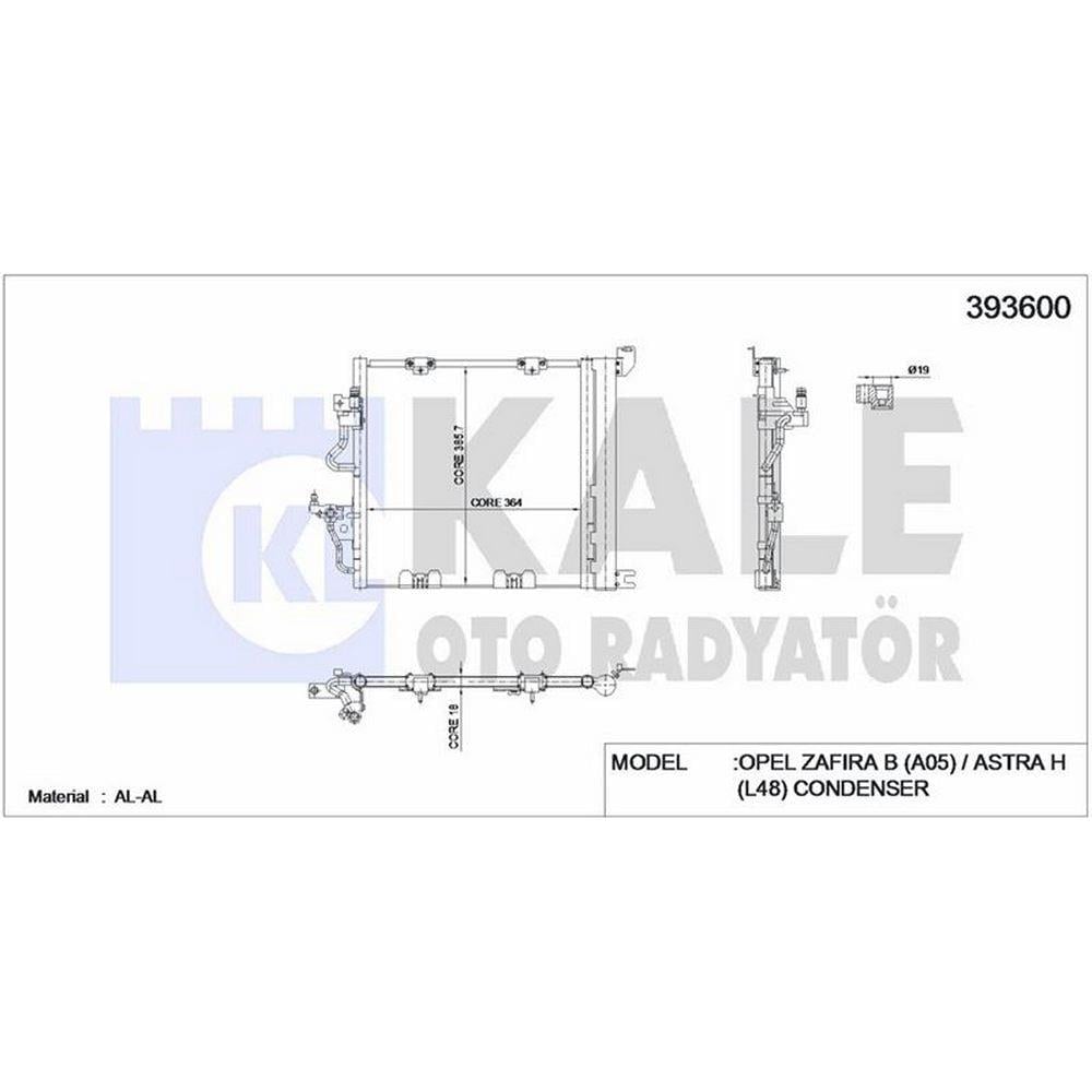 KLIMA RADYATORU Z13DTH Z17DTL Z19DT ASTRAH ZAFIRA B