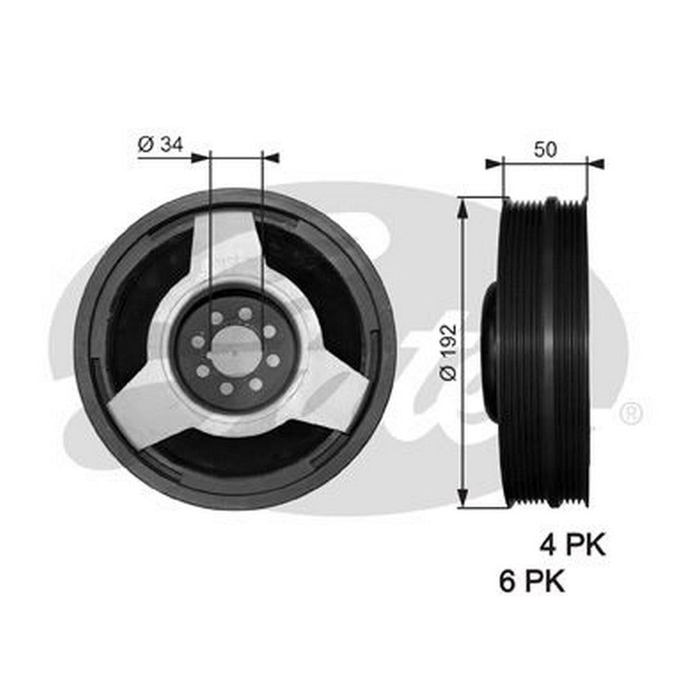 KRANK KASNAGI PASSAT 97>05 A4 99>08 A6 98>05 SUPERB 02>08 2.5 TDI AFB AKN BDG AKN BAU BDH AYM