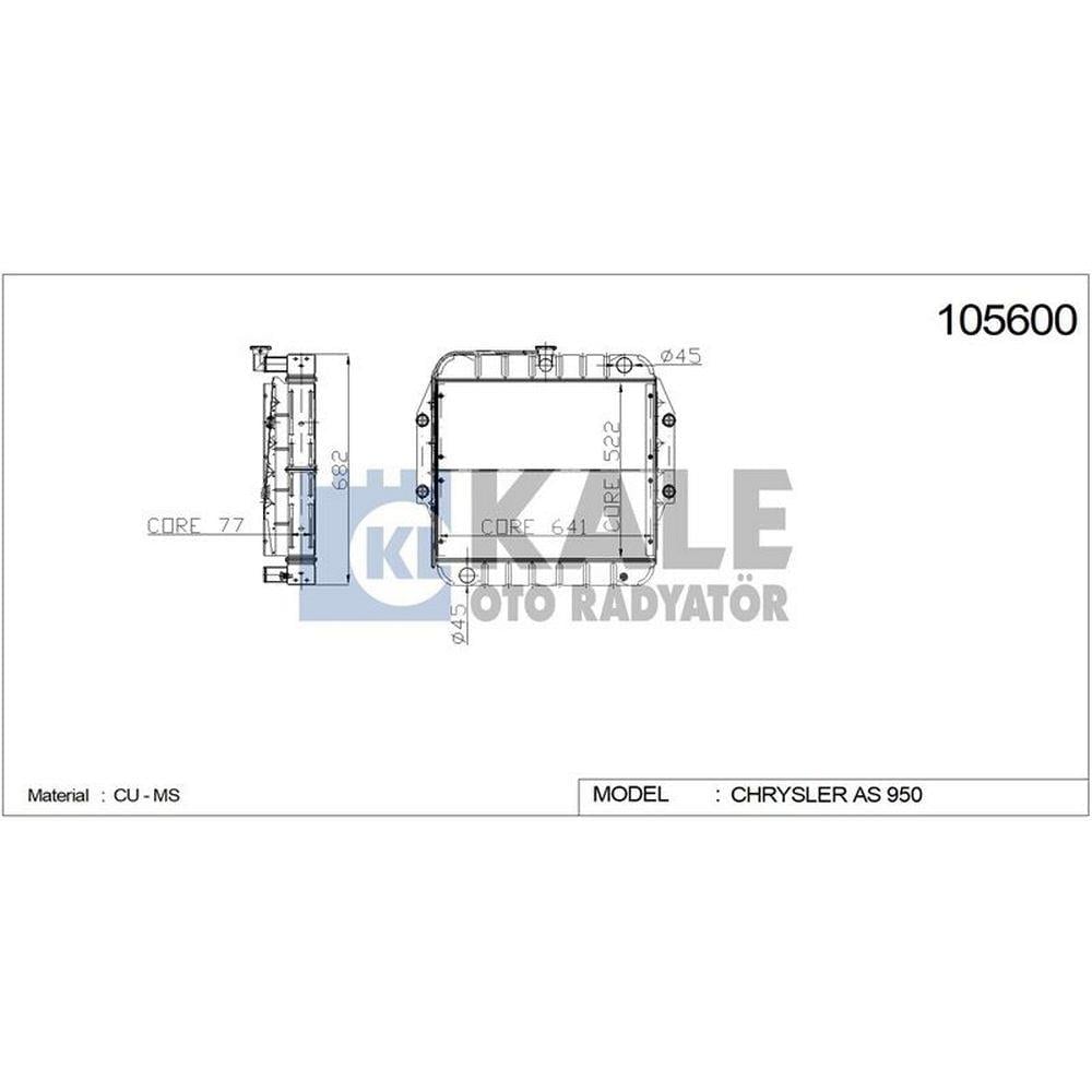MOTOR RADYATORU AS 950 INTC, YM, (4 SIRA PA GB)