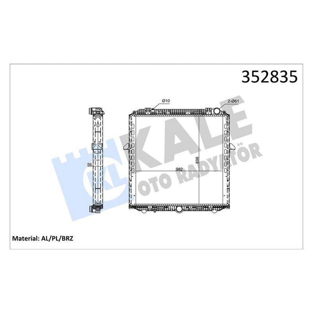 MOTOR RADYATORU CERCEVELI ACTROS MP4-5 11>/ANTOS 12>/AROCS 13> OM471-470-936 EURO6 (895X960X58)