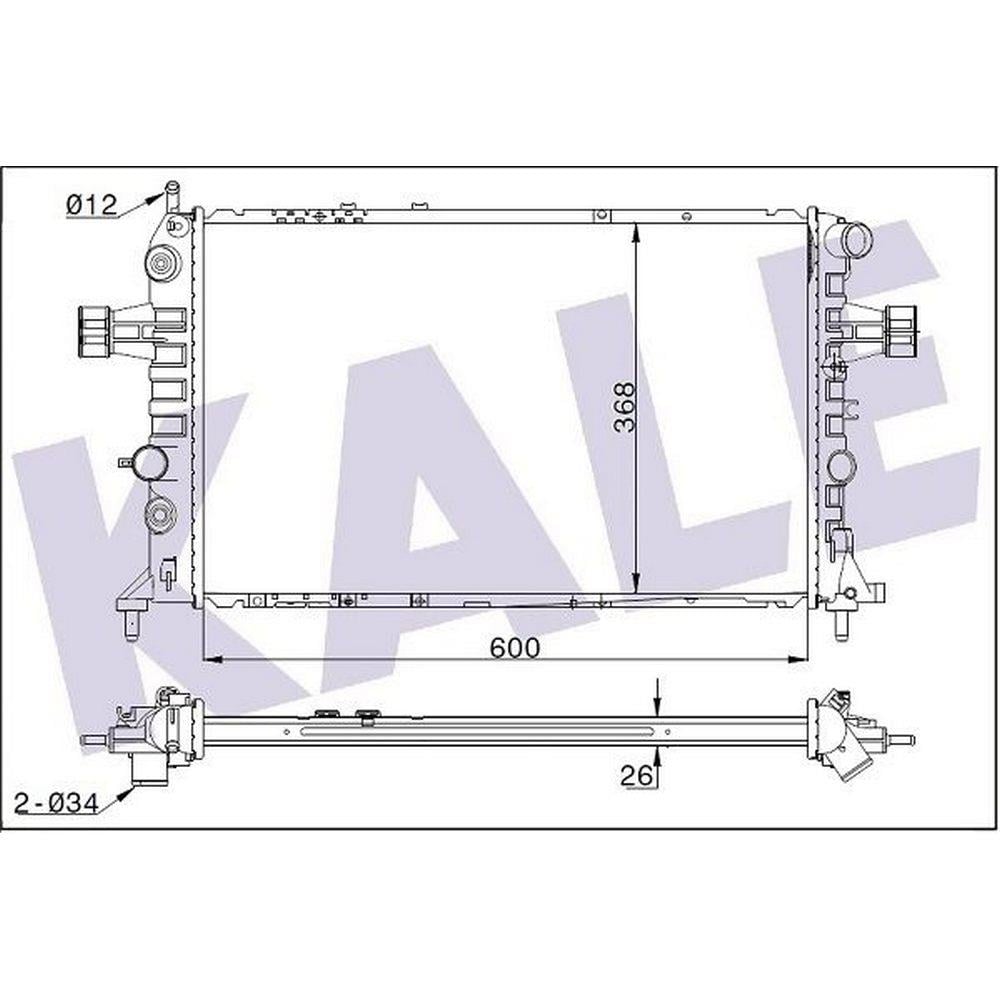 MOTOR SU RADYATORU BRAZING (OTOMATIK) ASTRA G ZAFIRA A X16XEL Z16XE 98> 10