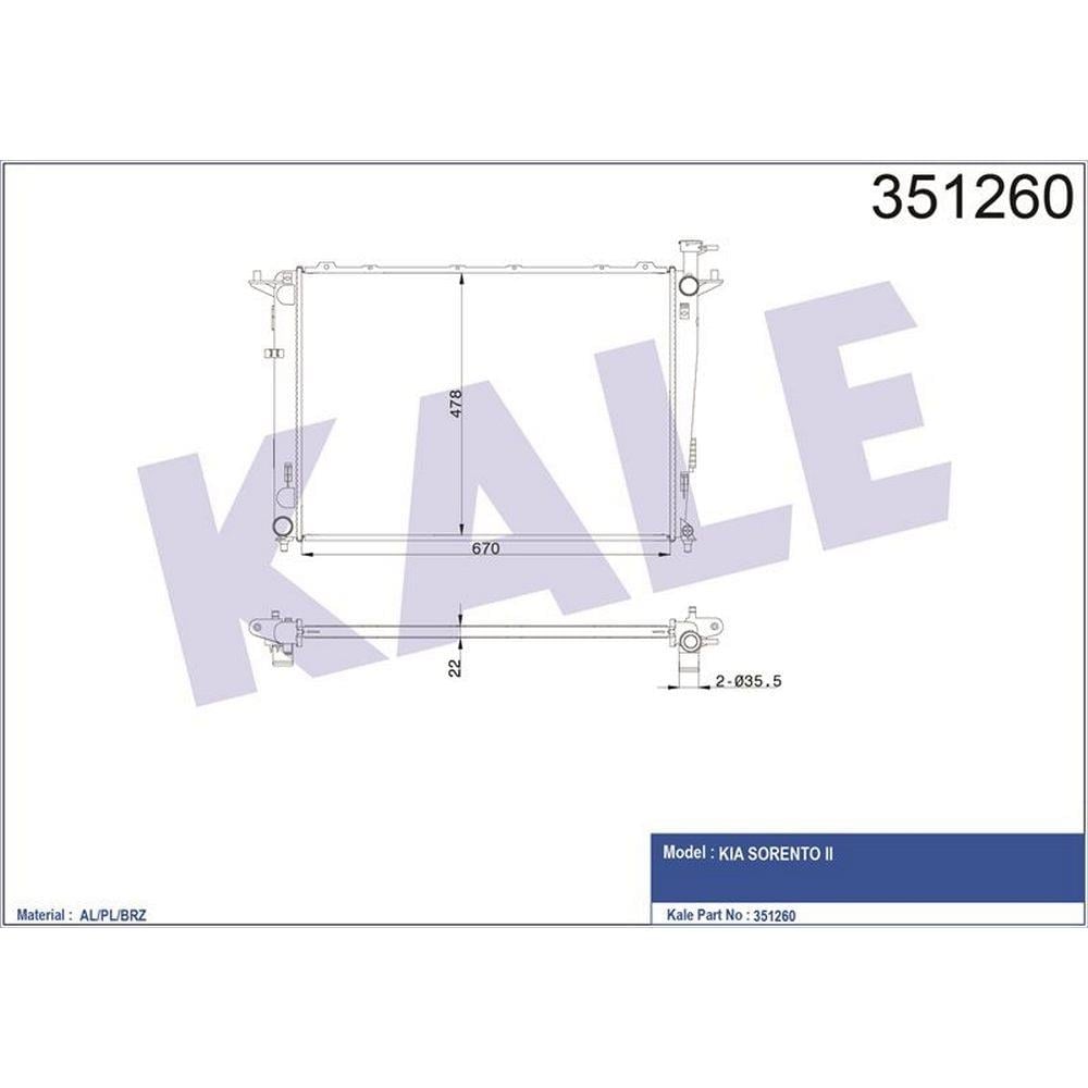 MOTOR SU RADYATORU KIA SORENTO 2009>