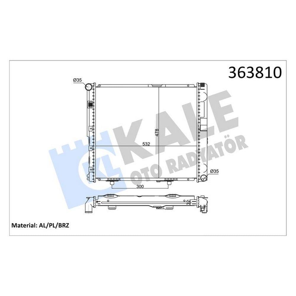 MOTOR SU RADYATORU (OM601, OM602, KLIMALI) W124 85>93 S124 89>93