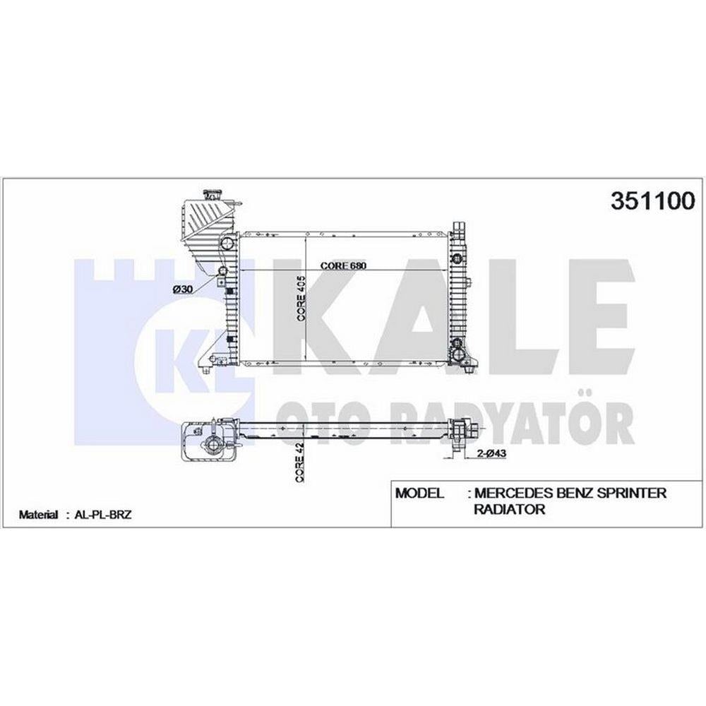MOTOR SU RADYATORU (OTOMATIK SANZIMAN) MERCEDES SPRINTER 901>905 96>06