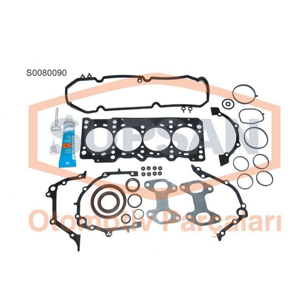 MOTOR TAKIM CONTASI KECELI SUPAP LASTIKLI SILINDIR KAPAKLI DOBLO PALIO PUNTO 1,4 8V FIRE (350A1,000)