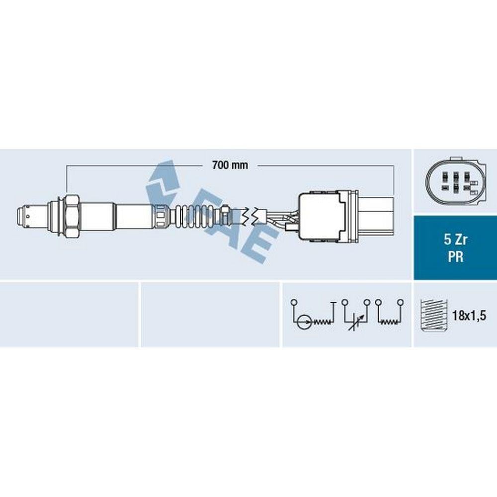 OKSIJEN SENSORU FORD FOCUS III 1.0 ECOBOOST 11> B MAX (JK): 1.0 ECOBOOST 13> C MAX II (DXA / CB7, DX