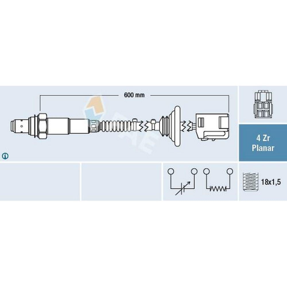 OKSIJEN SENSORU TOYOTA COROLLA 1.6 1.8 VVT I 2002-2006 AVENSIS 1.6 VVT I 2003-2008 (T25) / (ZZ123) /