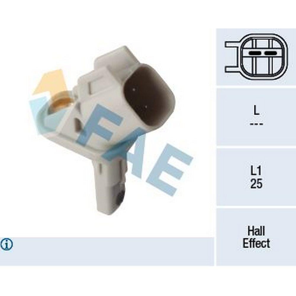 ON ABS SENSORU SAG VOLVO S60 II (134) 15>18 S80 II (124)  12>18 V60 I (155, 157)  11>15 V70 III (135
