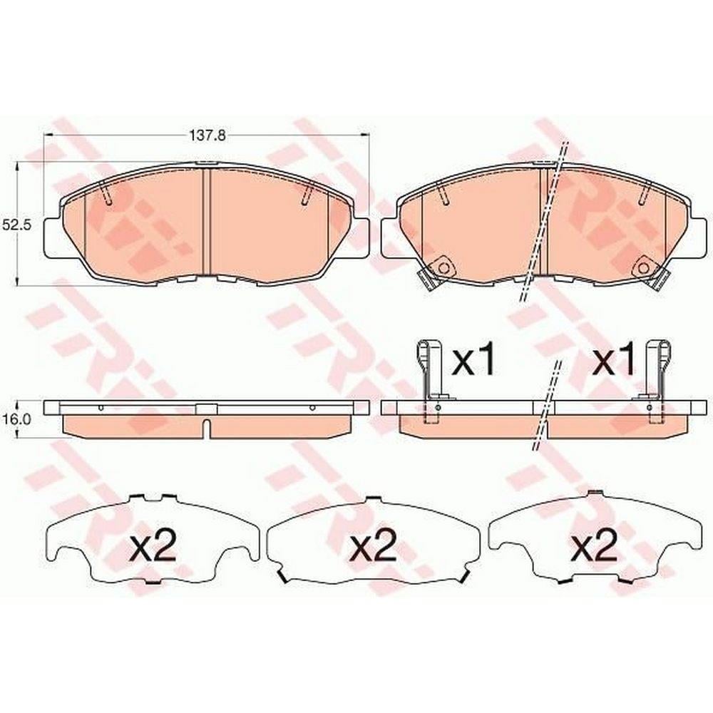 ON FREN BALATASI HONDA ACCORD 2.0 90-98 CR-V 95->