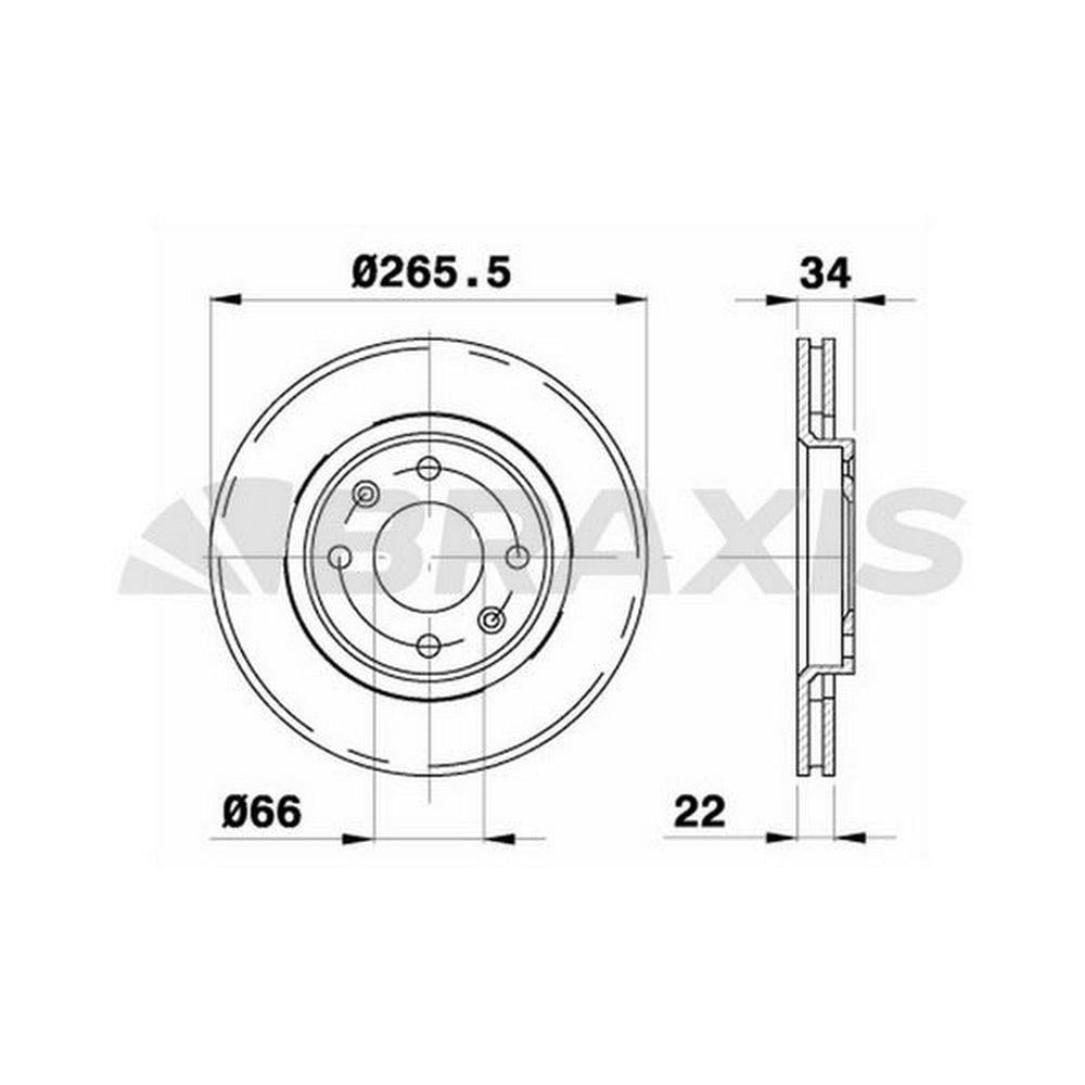 ON FREN DISK AYNASI BERLINGO II P206 PARTNER II 1,6 1,9D 1,6HDI DW8 P1007 P206 P307 P207 P208 P301 C