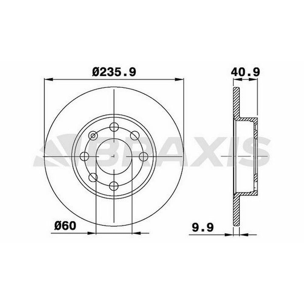 ON FREN DISK AYNASI CORSA A 1.2 / 1.3 / 1.4 83 89 KADETT D / E 1.2 / 1.3 / 1.4 84 90