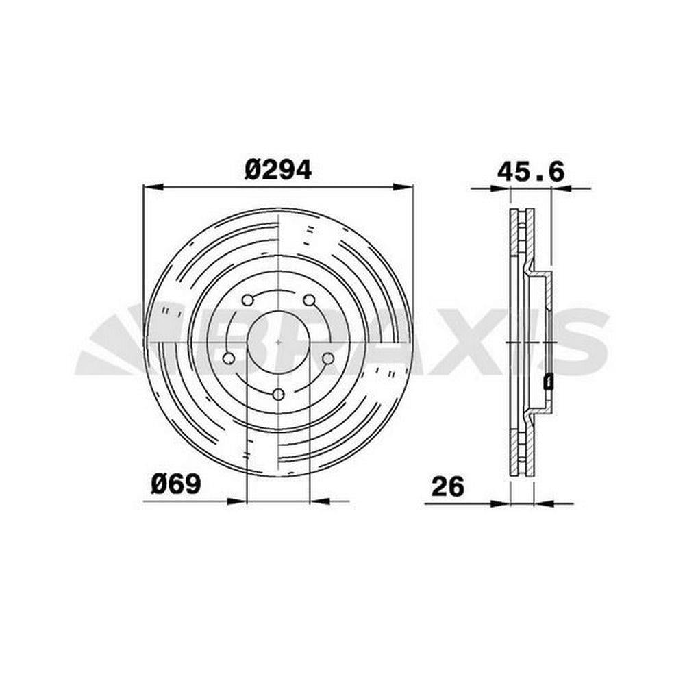 ON FREN DISK AYNASI HAVALI ASX 10> OUTLANDER 2.4 3.0 06>12 294X5