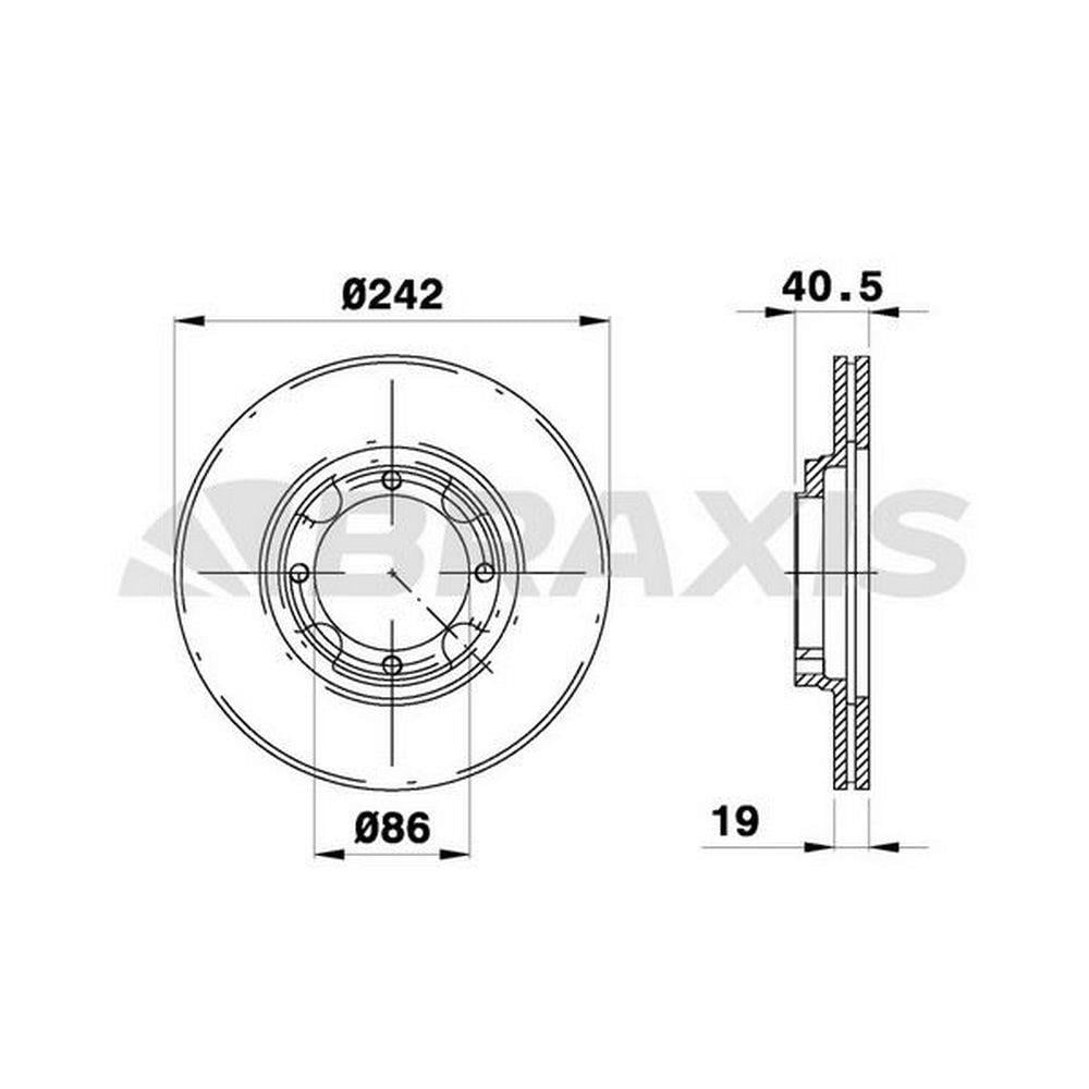 ON FREN DISK AYNASI HAVALI EXCEL-ACCENT 1,3-1,5 - 94-00 242 MM