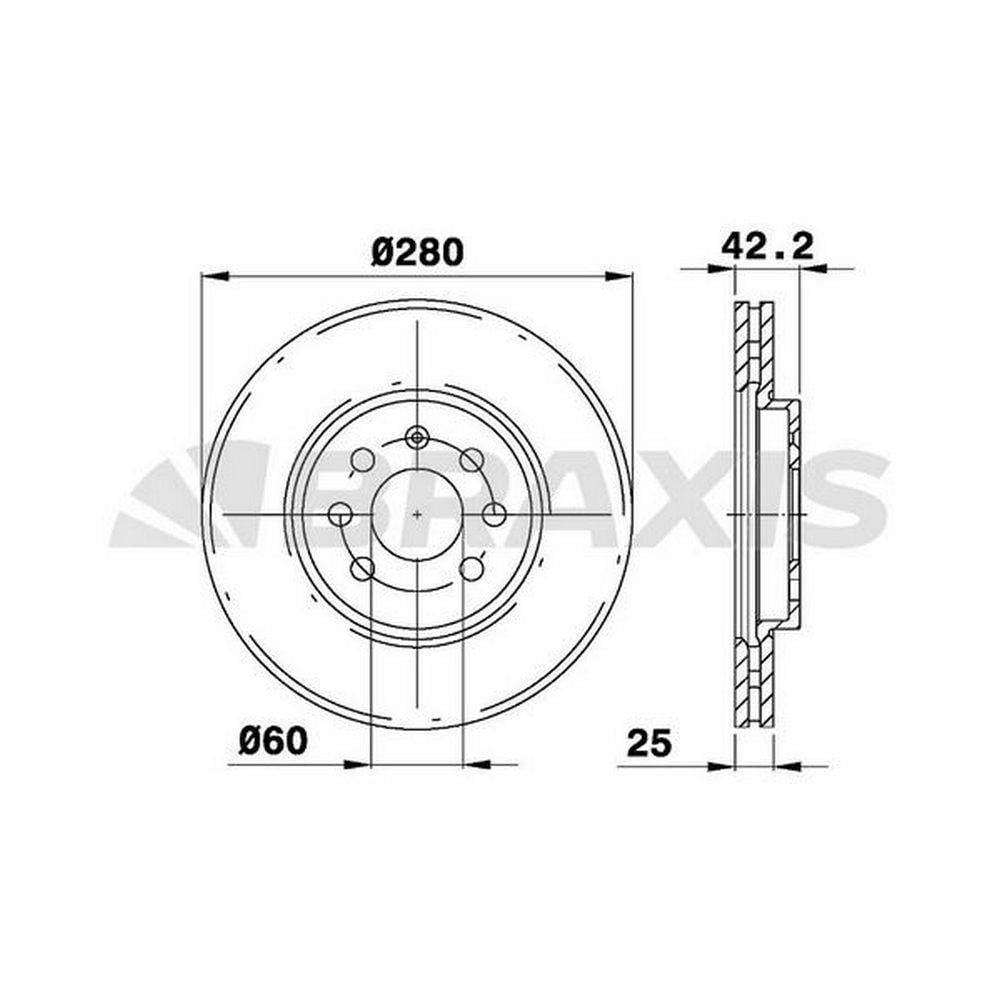 ON FREN DISKI ASTRA H 1.4 1.6 04> MERIVA 1.6 03> COMBO 1.3 CDTI